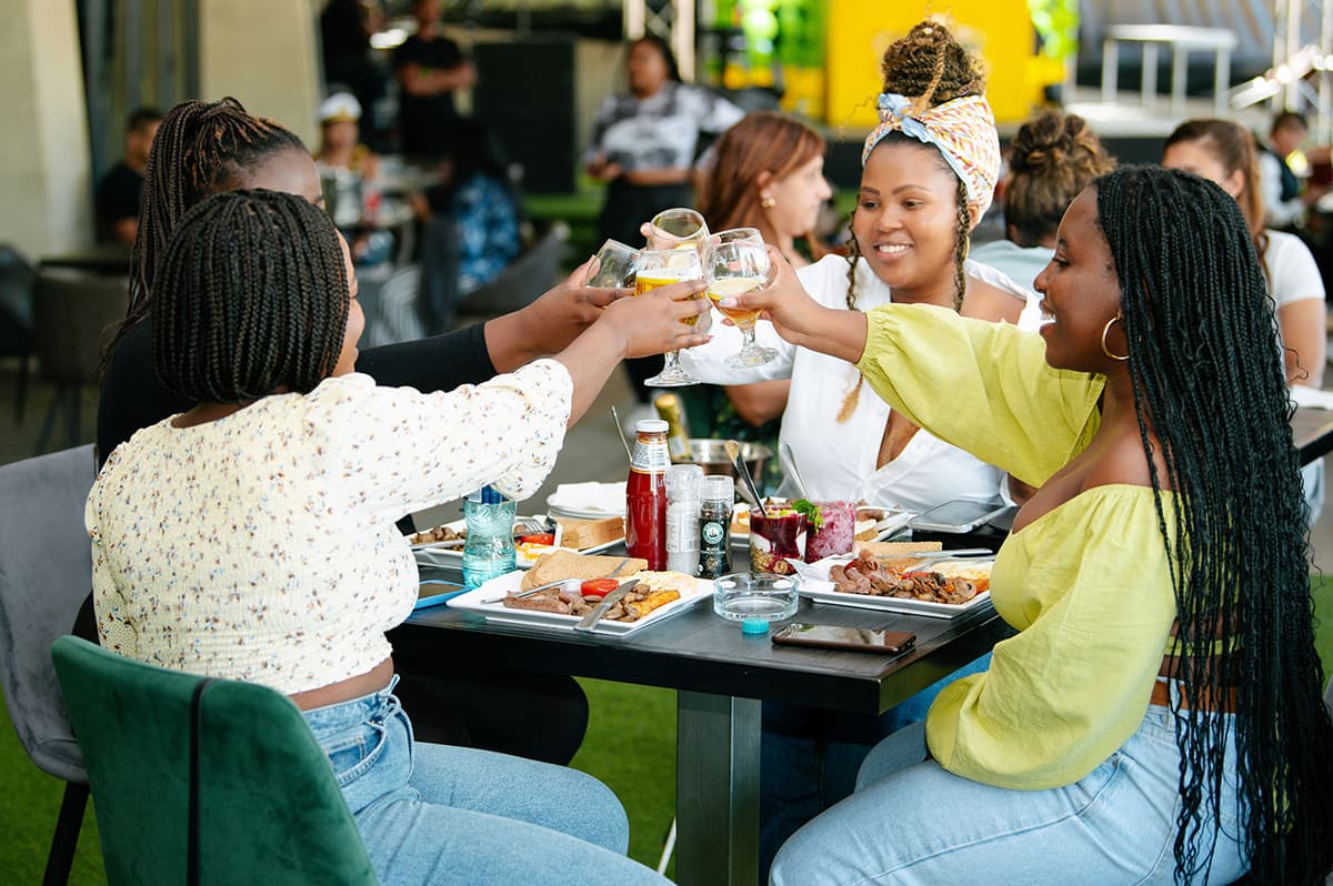Women Toasting